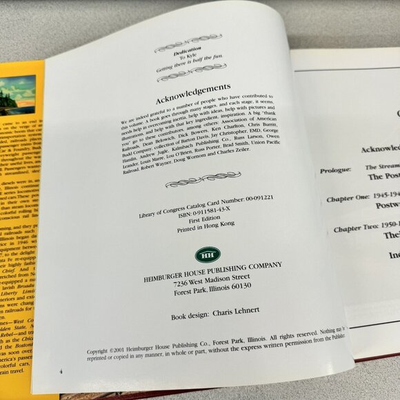 The American Streamliner Postwar Years 1st Ed HC Illustrated Heimburger Byron - Picture 3 of 9